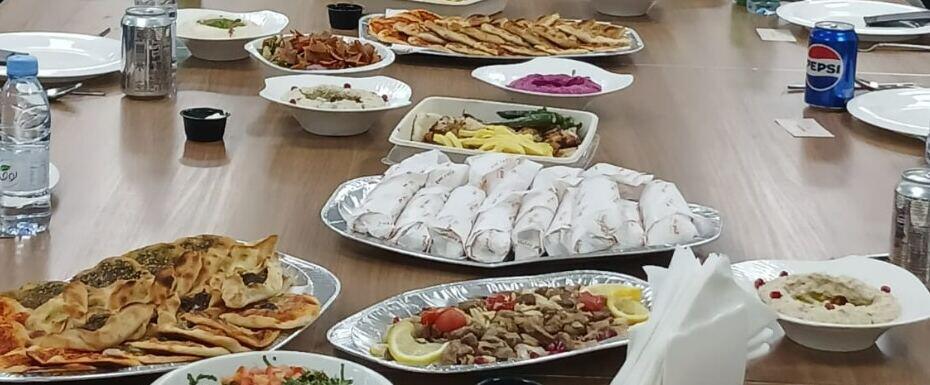 Corporate catering spread
